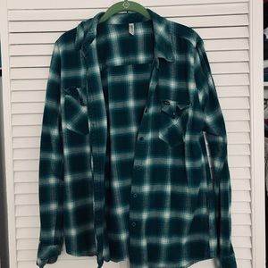 RVCA Sea-Green Flannel